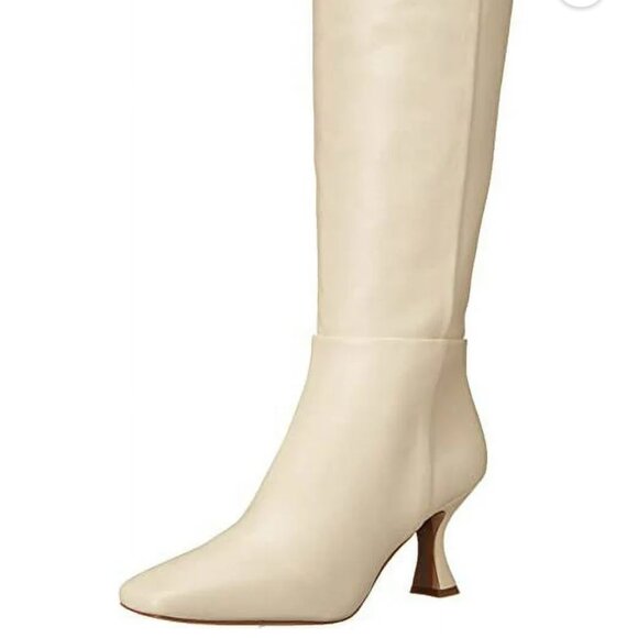 Sam Edelman Shoes - NWOT SAM EDELMAN Leigh Ivory Leather Knee High Tall Dress Boots 7.5